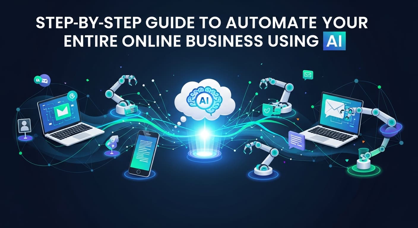 Step-by-step guide to automate your entire online business using AI in 2025