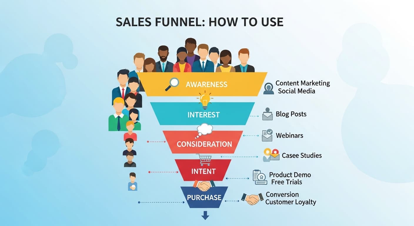 Example of a Simple Sales Funnel in 2025