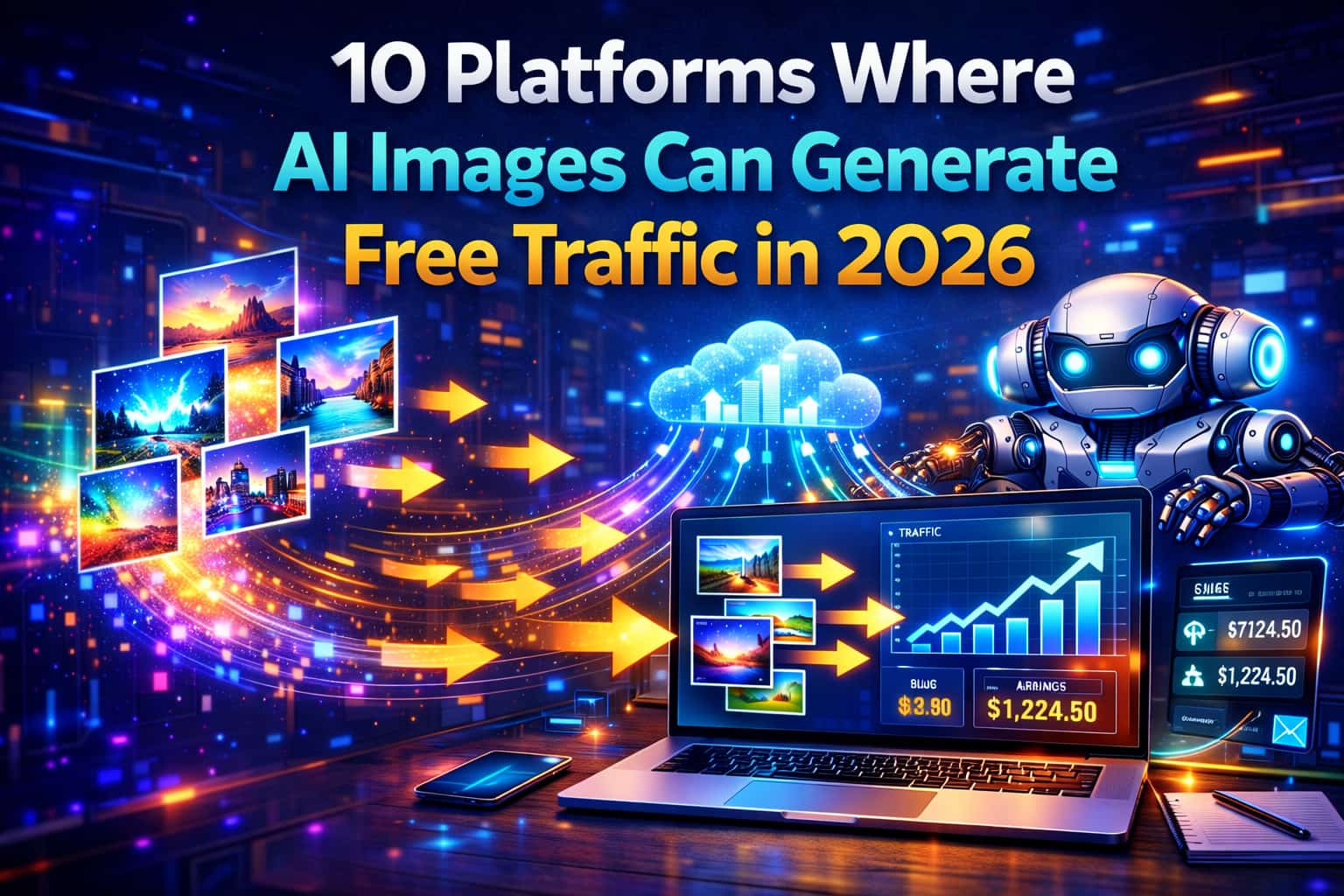 10 Platforms Where AI Images Can Generate Free Traffic in 2026