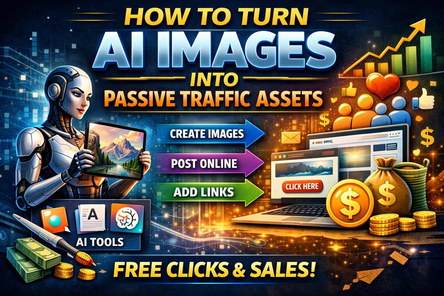 How To Turn AI Images Into Passive Traffic Assets