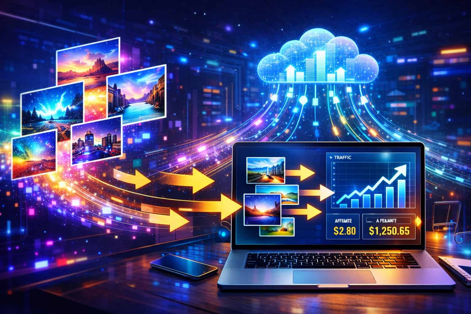 Pixel Profit AI Images Passive Traffic